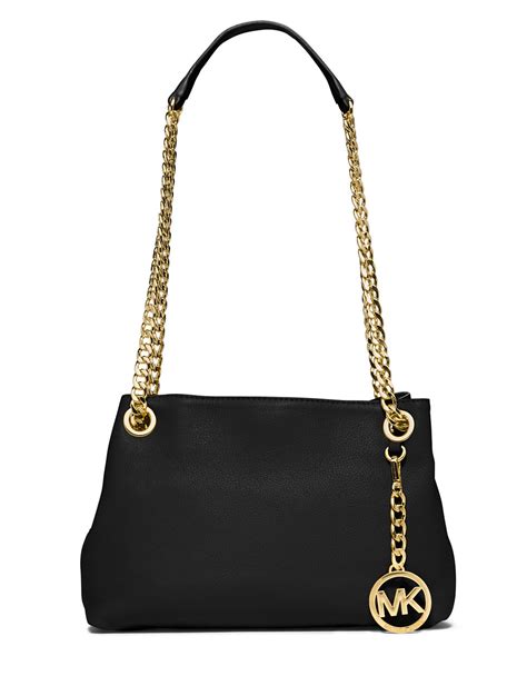 michael kors long chain shoulder tote|Michael Kors purse chain strap.